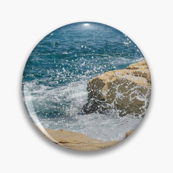 Item preview, Wave breaks on rocks of the Sliema coast designed and sold by lena-maximova.