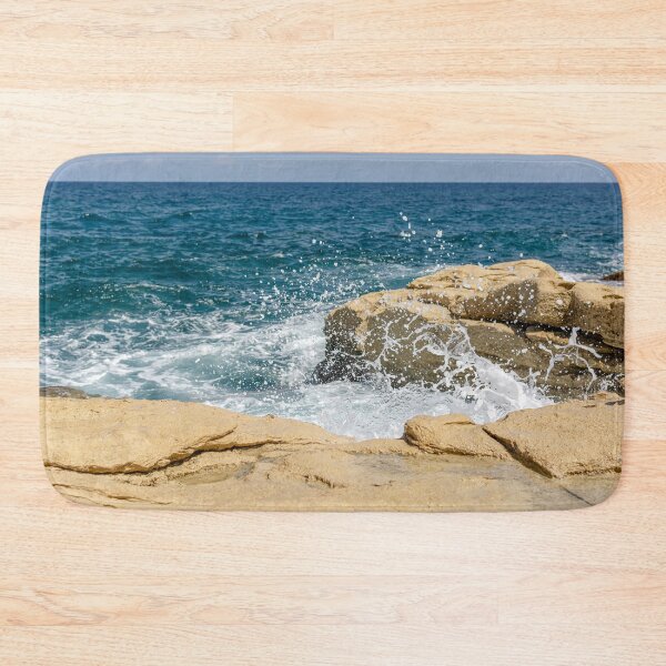 Item preview, Wave breaks on rocks of the Sliema coast designed and sold by lena-maximova.