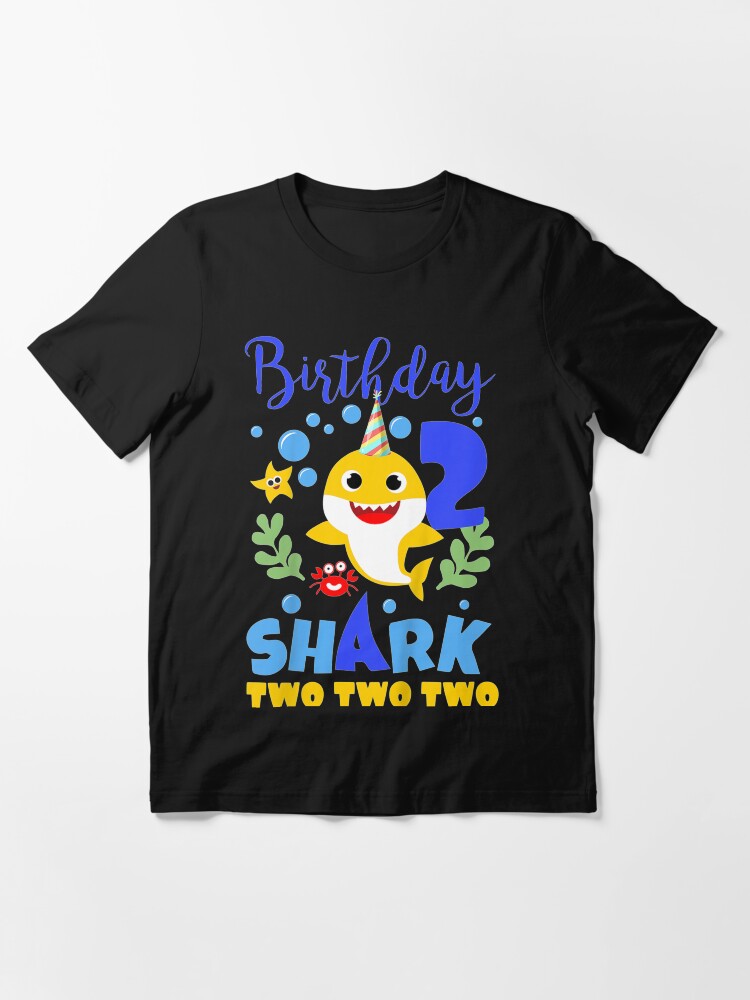 Birthday shark two hot sale two two shirt