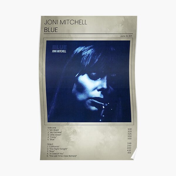 Joni Mitchell Blue Poster