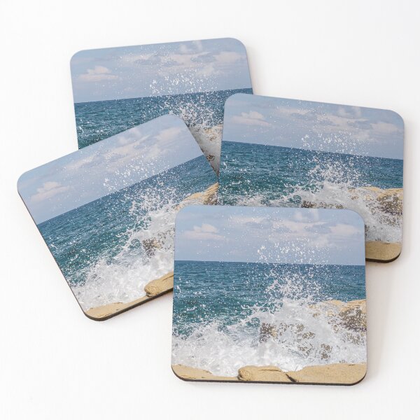 Item preview, Wave breaks on rocks of the Sliema coast designed and sold by lena-maximova.