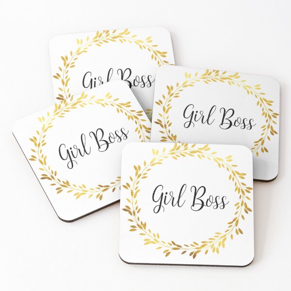 Item preview, Elegant Girl Boss Design with Gold Wreath designed and sold by BlushPearls.