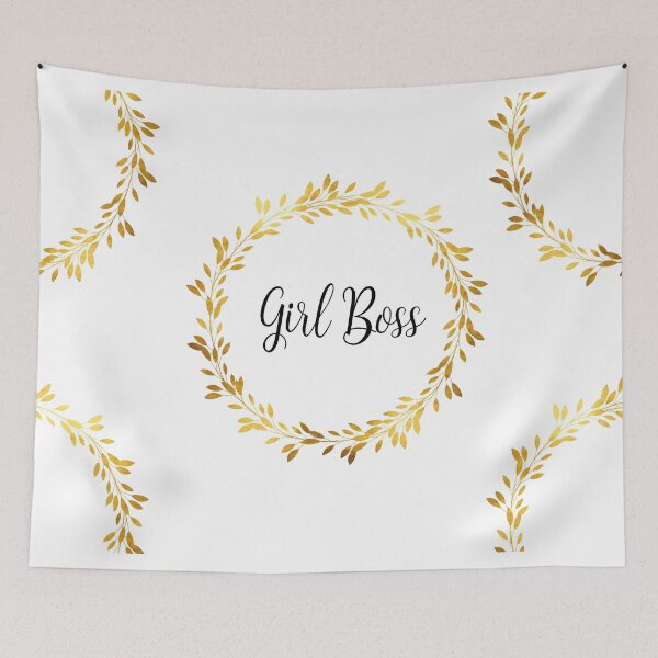 Item preview, Elegant Girl Boss Design with Gold Wreath designed and sold by BlushPearls.