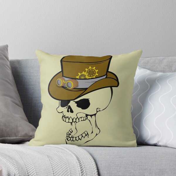 Item preview, Skull with Stampunk Hat designed and sold by Bethzano.