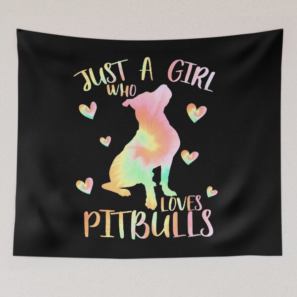 Item preview, Just a Girl who loves Pitbulls designed and sold by PrettyPittie Shop.