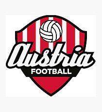 Football coat of arms of Austria Photographic Print