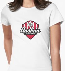 Football coat of arms of Austria Women's Fitted T-Shirt