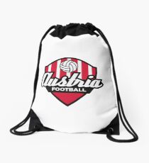 Football coat of arms of Austria Drawstring Bag