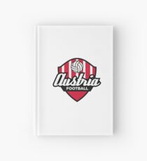 Football coat of arms of Austria Hardcover Journal