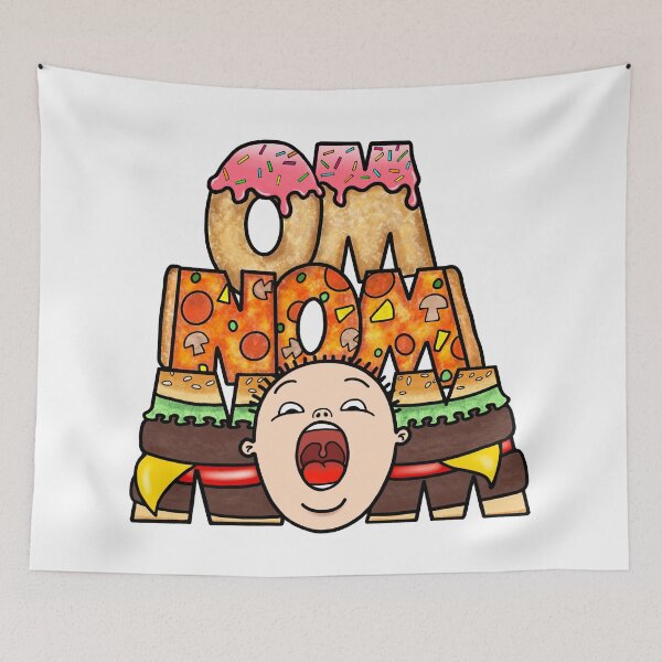 Item preview, Om Nom Nom | Fast Food Eater designed and sold by theBlueKazoo.
