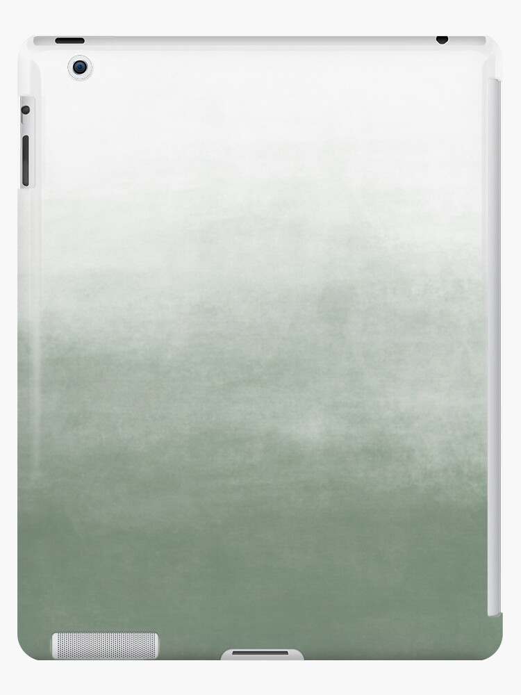 Ombre Paint Color Wash (sage green/white) | iPad Case & Skin