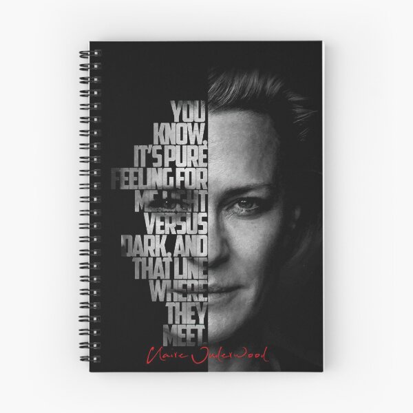 Item preview, Black and white Claire Underwood House of Cards quote. designed and sold by Enea Kelo.