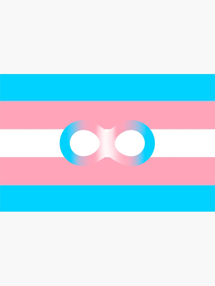 "Autistic Trans Flag" Sticker for Sale by TheaLocksly Redbubble