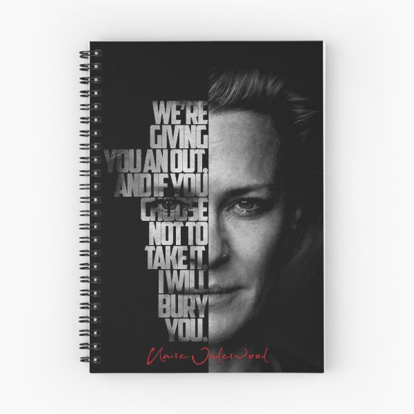 Item preview, Black and white Claire Underwood House of Cards quote. designed and sold by Enea Kelo.