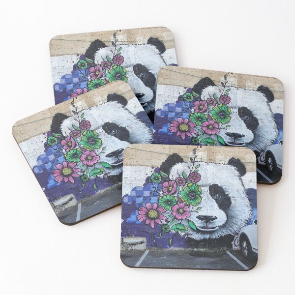 Item preview, Graffiti Street art ,Panda with flowers designed and sold by MyStreetArts.