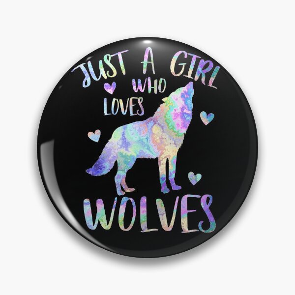 Item preview, Just a girl who loves Wolves designed and sold by PrettyPittie Shop.