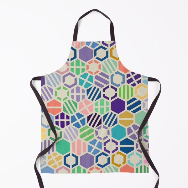 Item preview, spring hexagons - repeating pattern designed and sold by AllyFlorida.