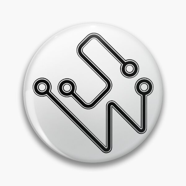 Item preview, Synths When Square Black Logo designed and sold by SynthsWhen.
