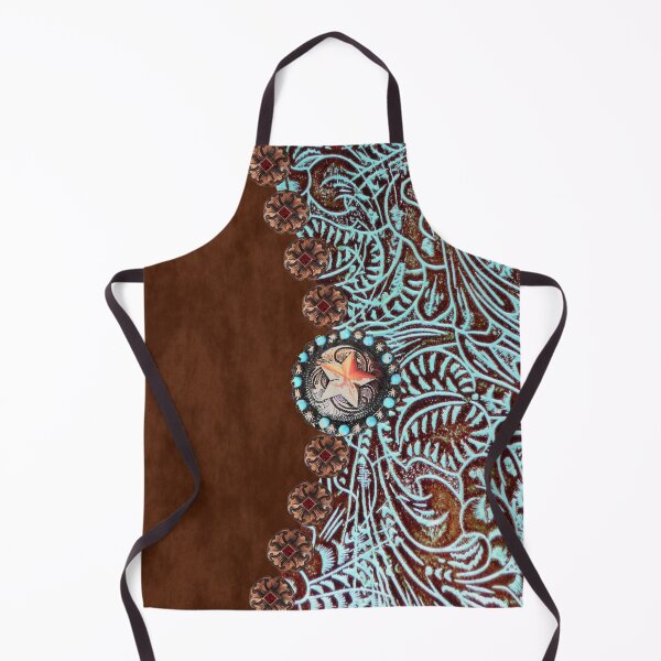 Item preview, Primitive cowboy cowgirl western country brown turquoise  designed and sold by LEILA ART SPACE.