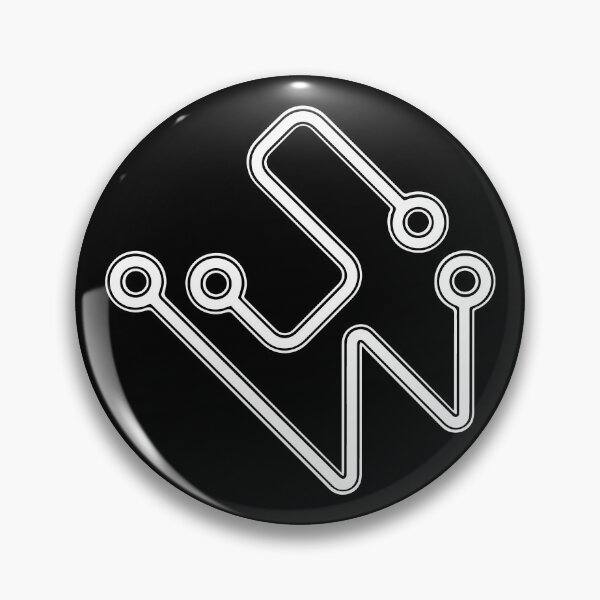 Item preview, Synths When Square White Logo designed and sold by SynthsWhen.