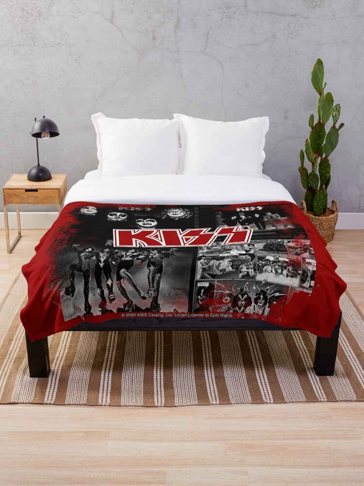 Details about   KISS Blanket KISS Album Cover Collage Music Band Fleece Throw Blanket 