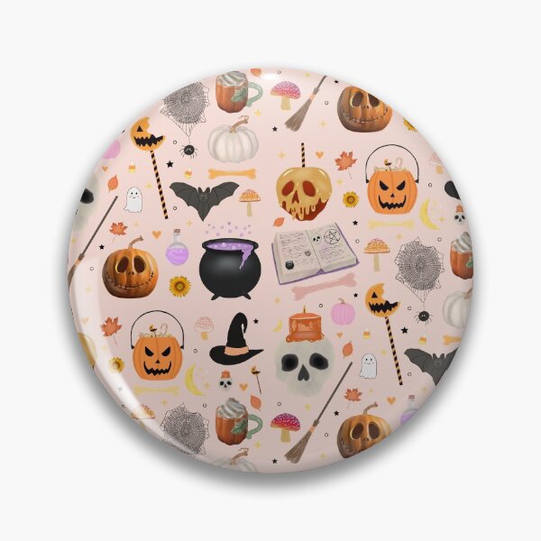 Item preview, Halloween Pattern Pink designed and sold by ohclementine.
