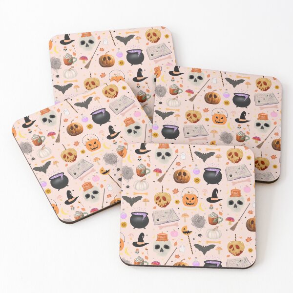 Item preview, Halloween Pattern Pink designed and sold by ohclementine.