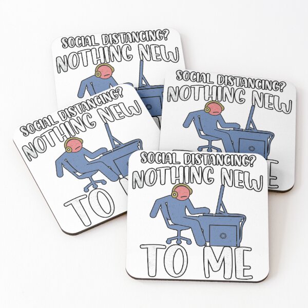 Item preview, Social Distancing, Nothing New To Me - Anti Social Nerd Gamer designed and sold by Rawsky.