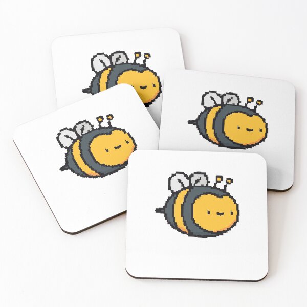 Item preview, Bee Pixelated Art Cute Vegan designed and sold by sharedipmemes.