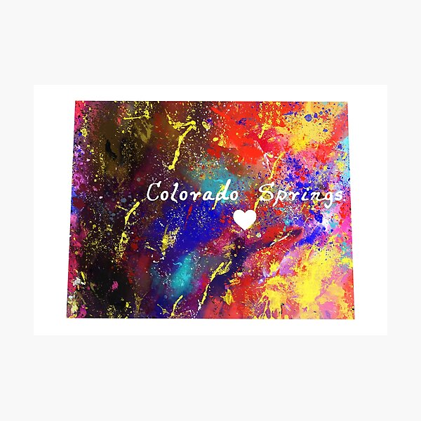 Item preview, Colorado Springs love heart  Quote Art Design In designed and sold by vividpixelusa.
