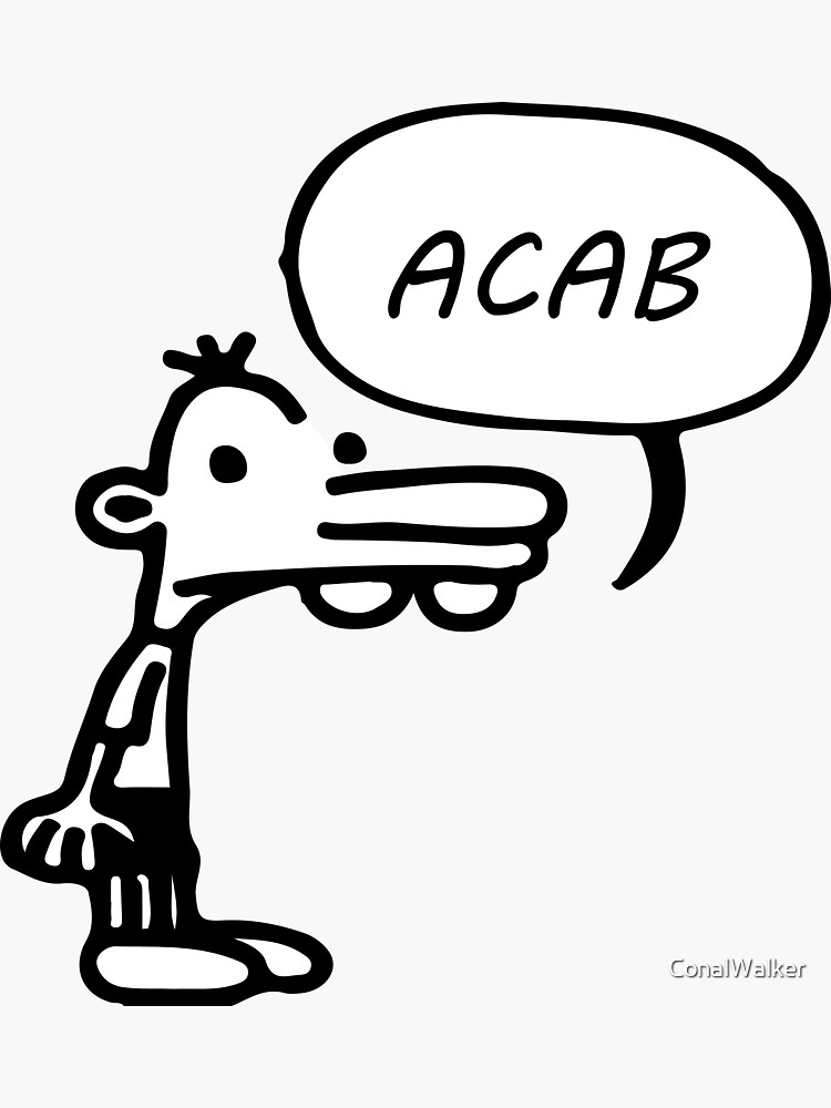 Thumbnail 3 of 3, Sticker, Manny Says ACAB! designed and sold by ConalWalker.