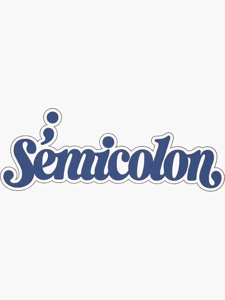 SEVENTEEN Semicolon Logo Sticker for Sale by emilydinh | Redbubble