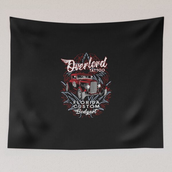 Item preview, Overlord Tattoo shop T-shirt Hot Rod designed and sold by EttoreBechis.