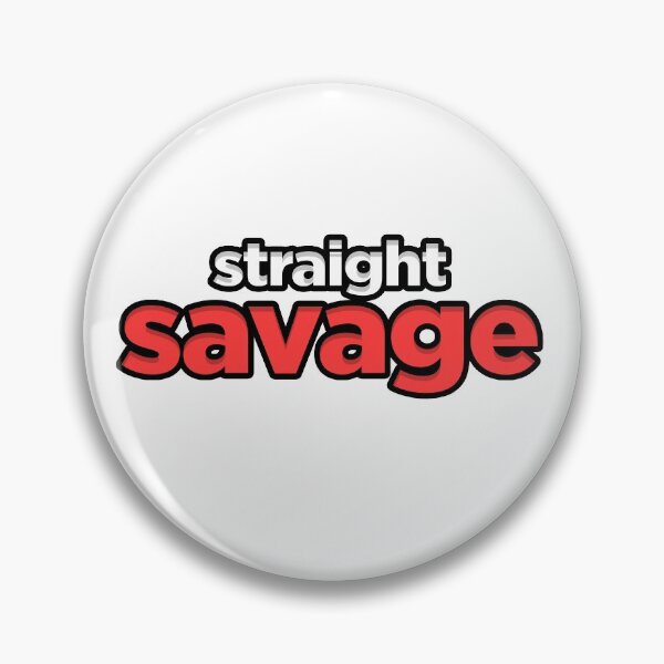 Item preview, Straight Savage Red and White Logo designed and sold by PeterPrv.