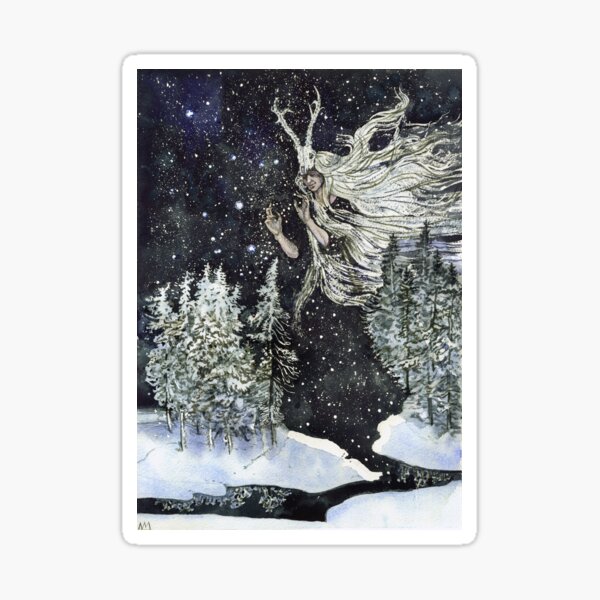 winter witch Sticker