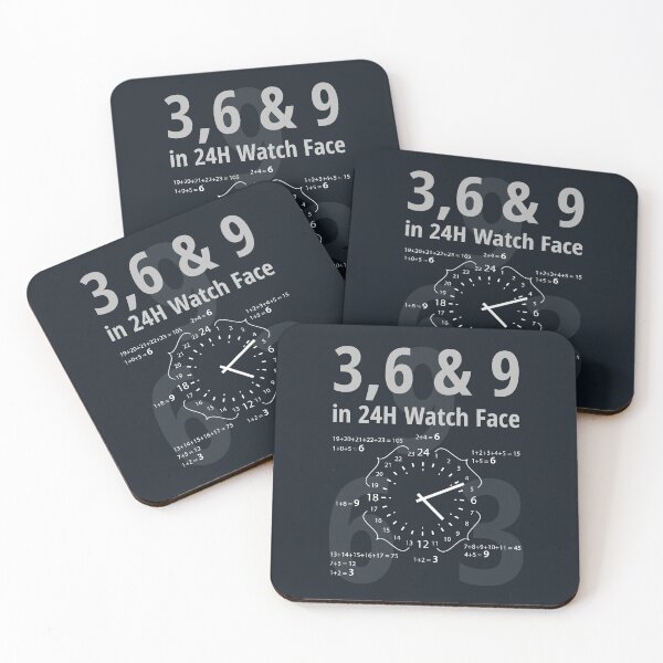 Item preview, 3,6 & 9 in 24H Watch Face designed and sold by tuzlay.