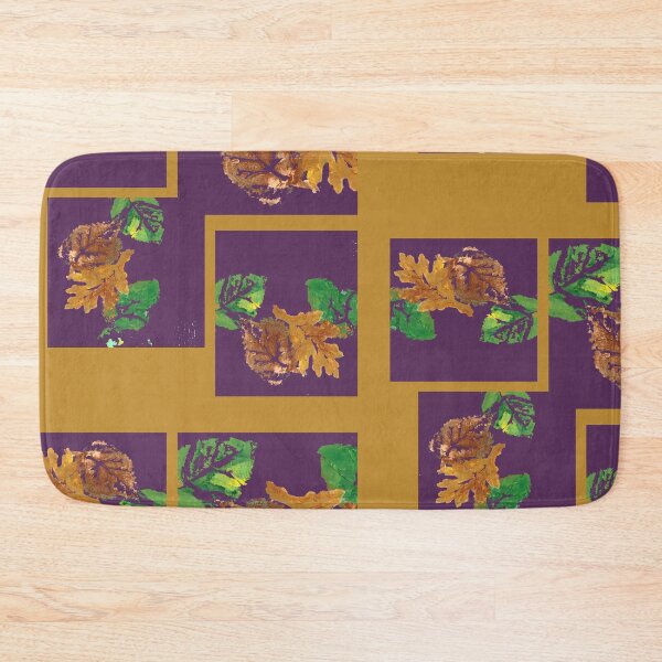 Item preview, Leaf Painting in Acrylic with digital gold brown background designed and sold by djrunnels.