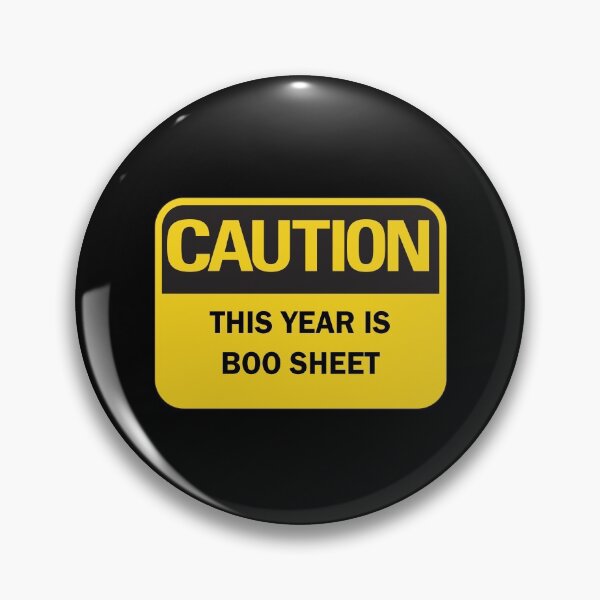 Item preview, Caution! This year is boo sheet  designed and sold by Deegital18.