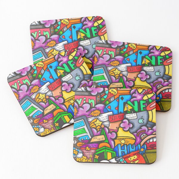 Item preview, PENGUIN : Copic Marker Doodle (Stickers, Pillows, Posters, Travel Mugs, Tablet Cases, Bags, Coasters, Notebooks, Pin, Mask) designed and sold by Clowzey.
