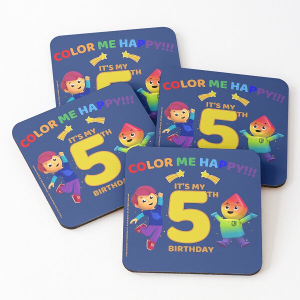 Item preview, Color Me Happy 5th Birthday Boy Shirt Charlie's Colorforms City designed and sold by IntegrityDesign.