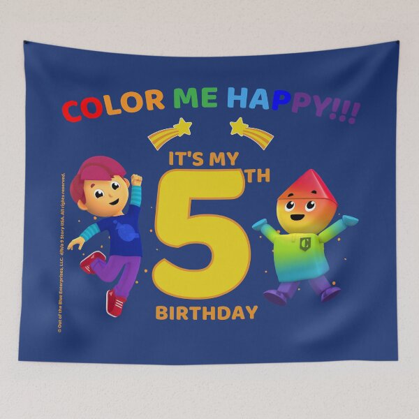Item preview, Color Me Happy 5th Birthday Boy Shirt Charlie's Colorforms City designed and sold by IntegrityDesign.