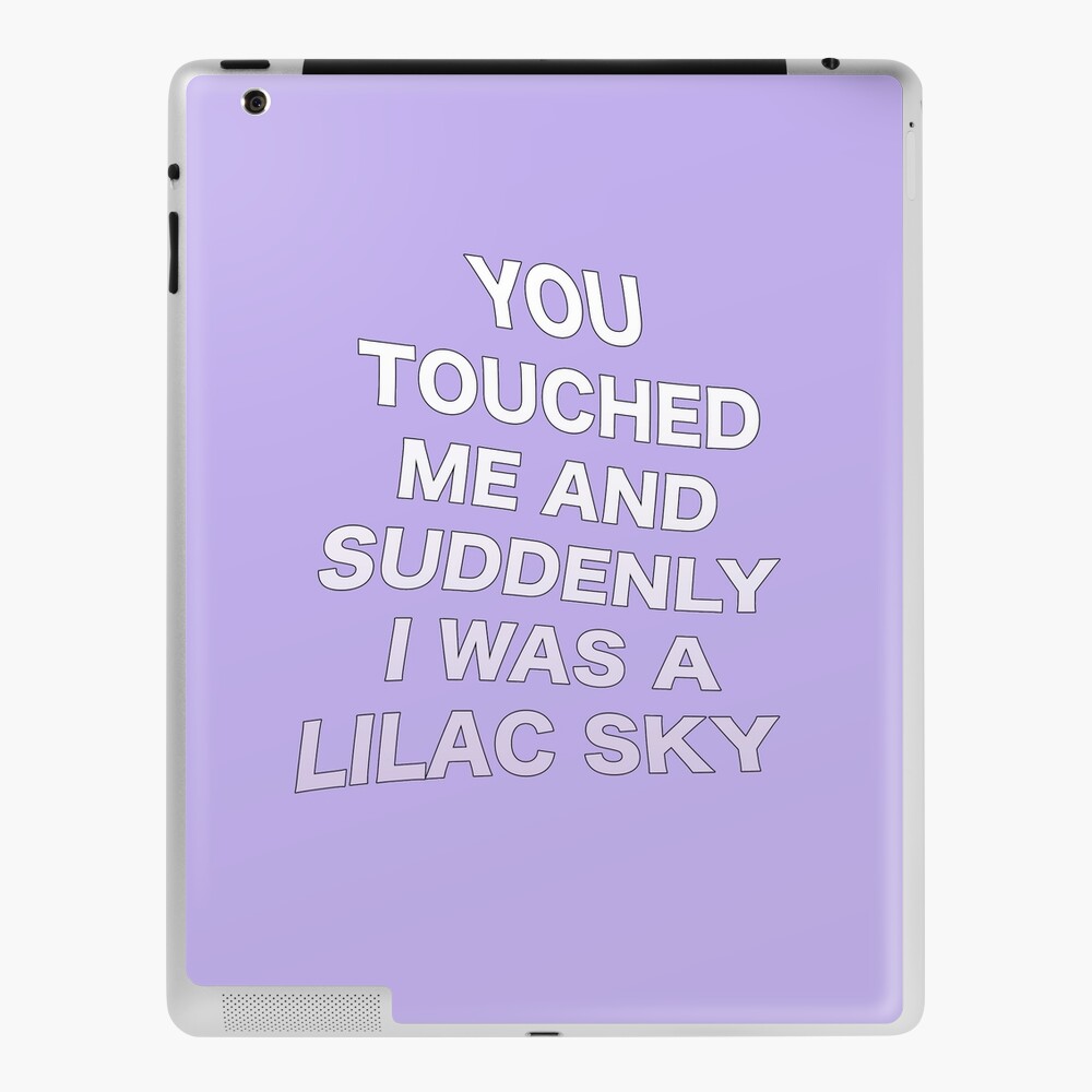 Halsey - Trouble Lyrics (Purple) iPad Case & Skin for Sale by alyciadebnam