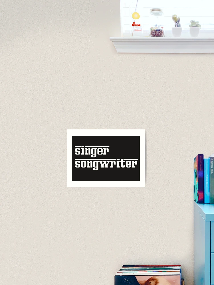 Thumbnail 2 of 3, Art Print, Singer Songwriter designed and sold by DesignsofNote.