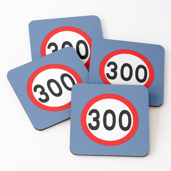 Item preview, Speed limit sign 300. designed and sold by Shiroi-Kuruma.