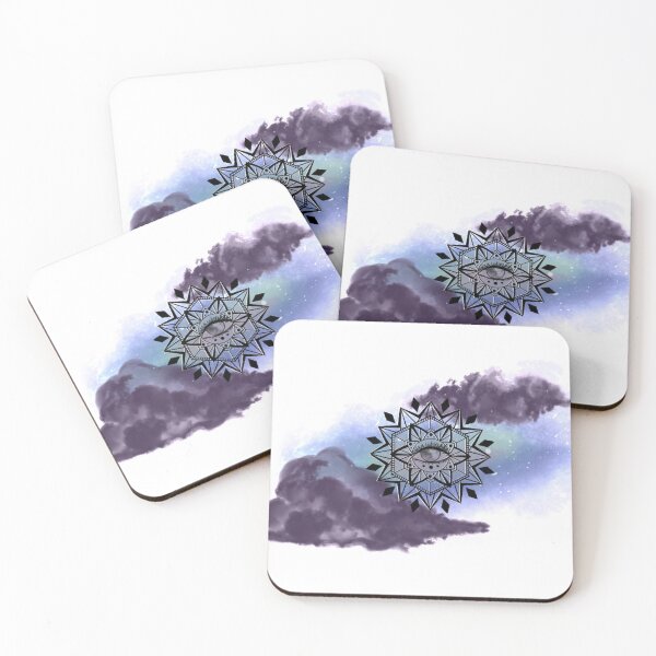 Item preview, Omniscient Galaxy Mandala White designed and sold by WanderAndCreate.