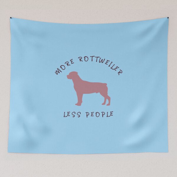 Item preview, More Rottweiler Less People Funny Shirt designed and sold by Guarddogdrive.