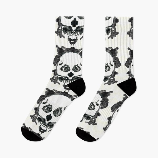 Item preview, Rorschach Skull Inkblot  designed and sold by FlutterKatArts.