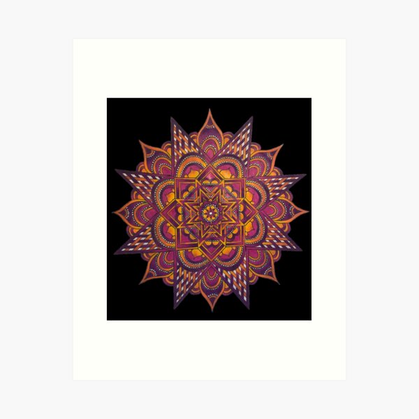 Bindu Mandala Stencil - Large Medallion Motif