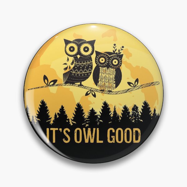 Item preview, It's Owl Good Cute Owls Full Moon designed and sold by ForFunDesigns.