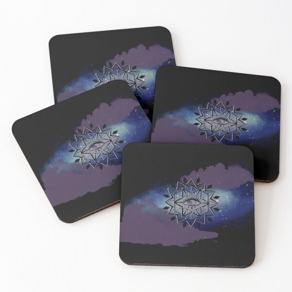 Item preview, Omniscient Galaxy Mandala Black designed and sold by WanderAndCreate.